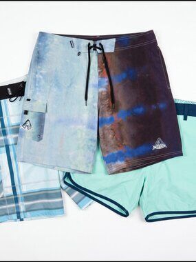 AFTCO Lot of 3 Men's Offshore Fishing Boat Swim Board Shorts 38 Bluewater Tuna